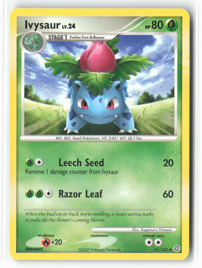 Secret Wonders #51/132 Ivysaur Non-Holo LP+/NM