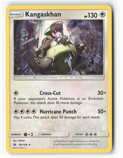 SM Base Set #99/149 Kangaskhan Holo LP+/NM