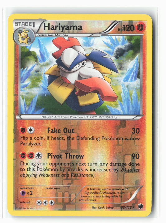 Plasma Freeze #63/116 Hariyama Reverse Holo LP