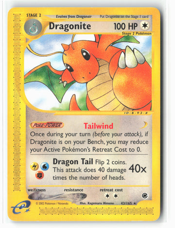Expedition #043/165 Dragonite (43) Non-Holo LP+/NM