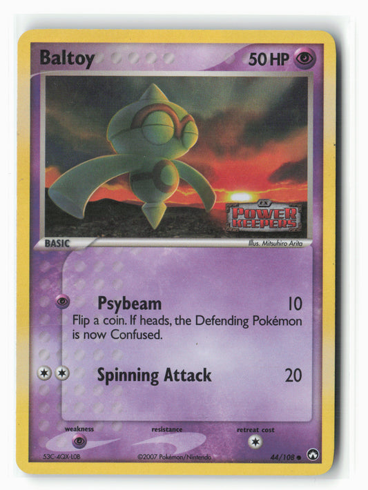 Power Keepers #44/108 Baltoy Holo Stamped 14912