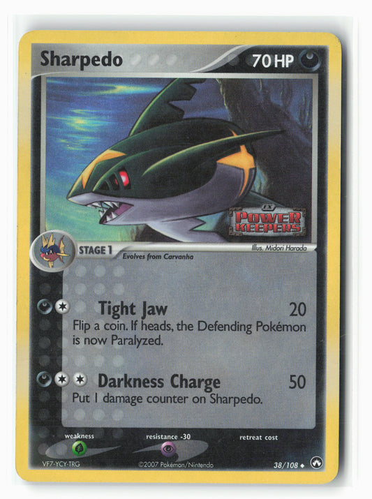Power Keepers #38/108 Sharpedo Holo Stamped 14913