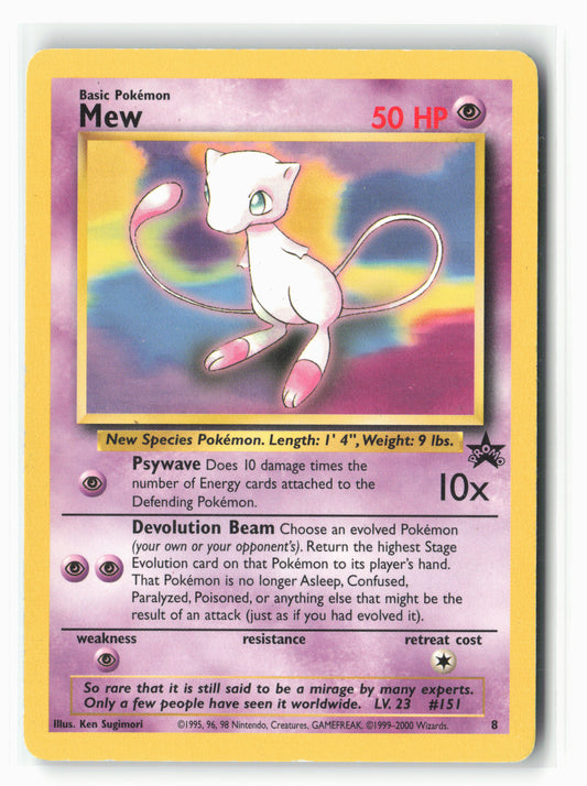 WoTC Promo #8 Mew (8) Non-Holo 14917