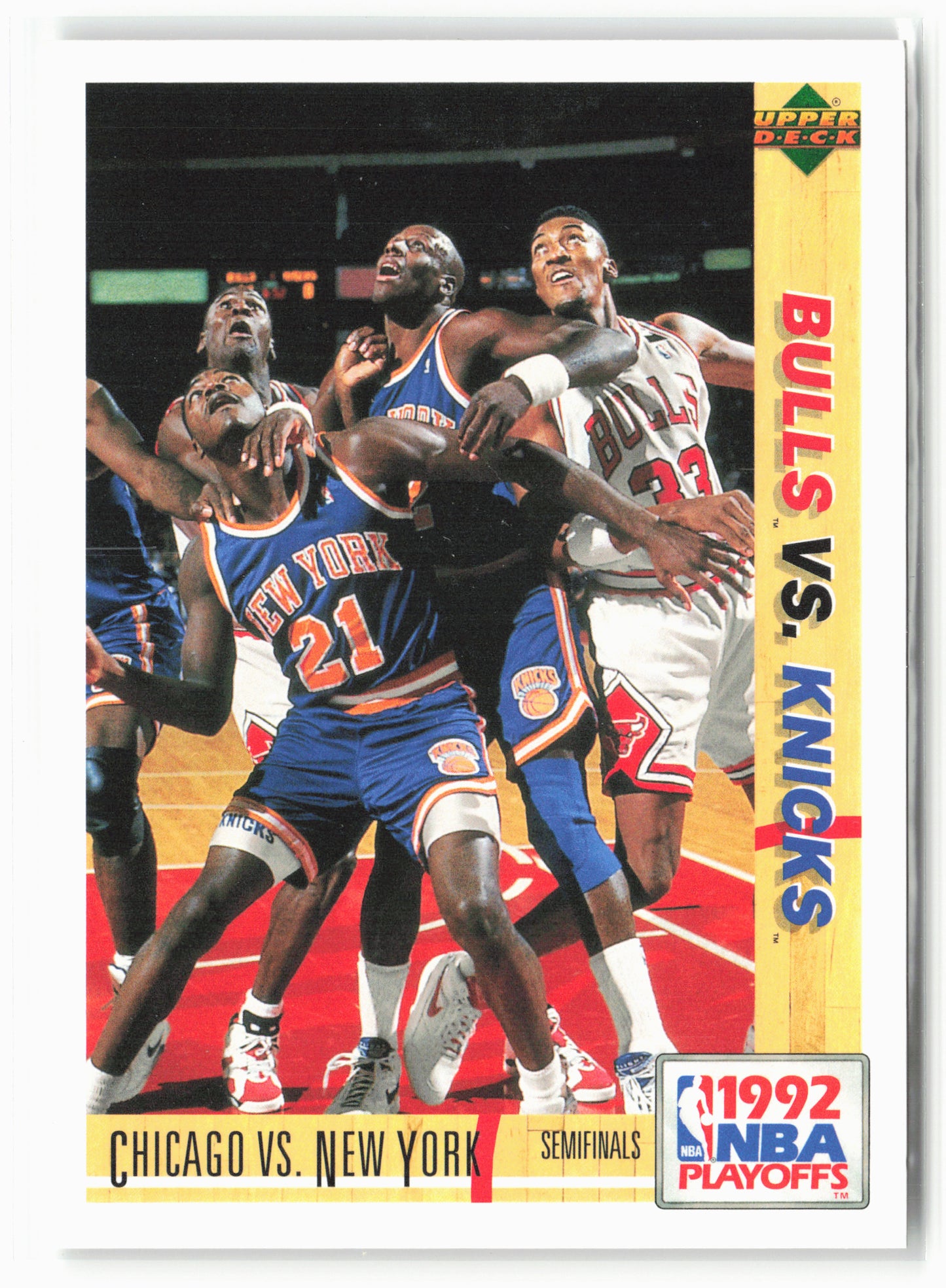 1991-92 Upper Deck Spanish #166 Chicago vs. New York
