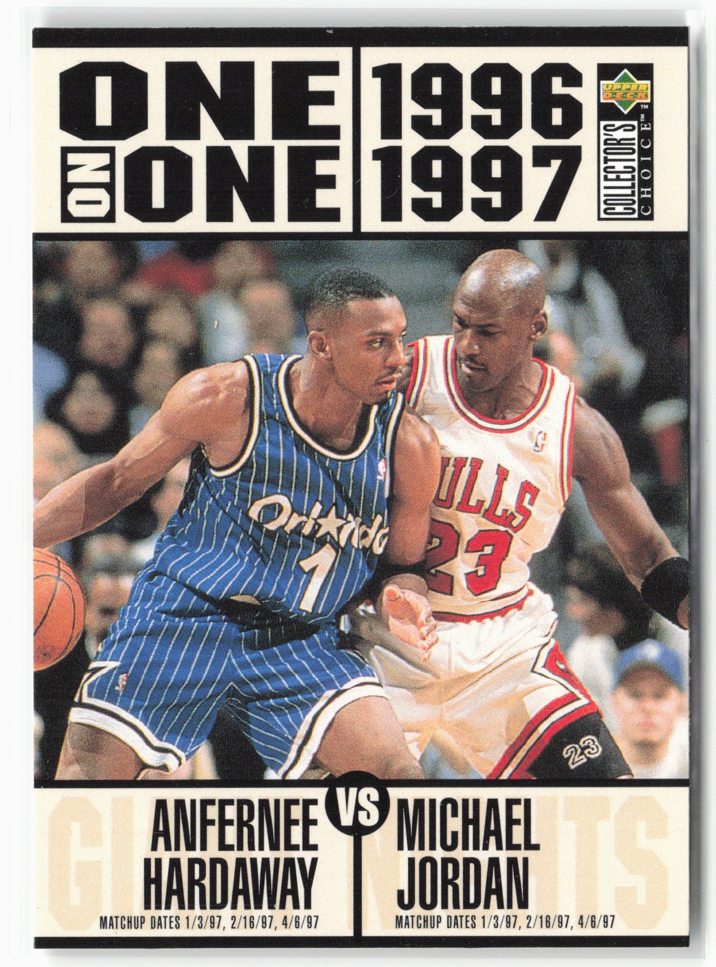 1996-97 Collector's Choice #356 Anfernee Hardaway / Michael Jordan