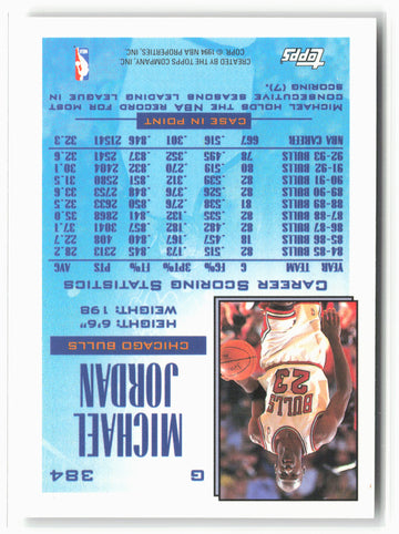 1993-94 Topps #384 Michael Jordan NM 1