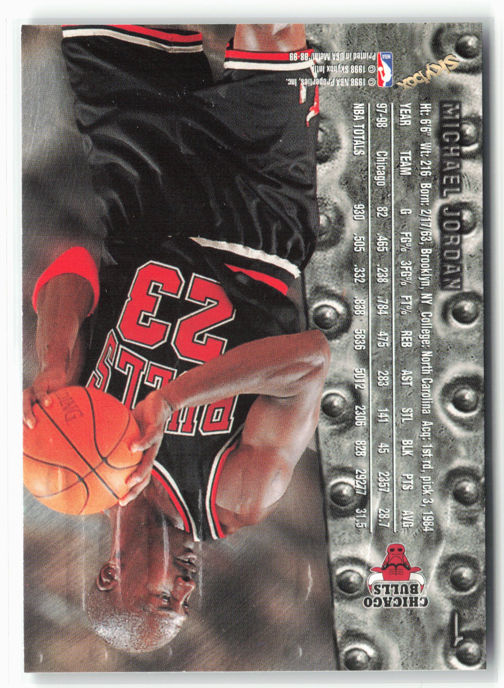 1998-99 Metal Universe #1 Michael Jordan