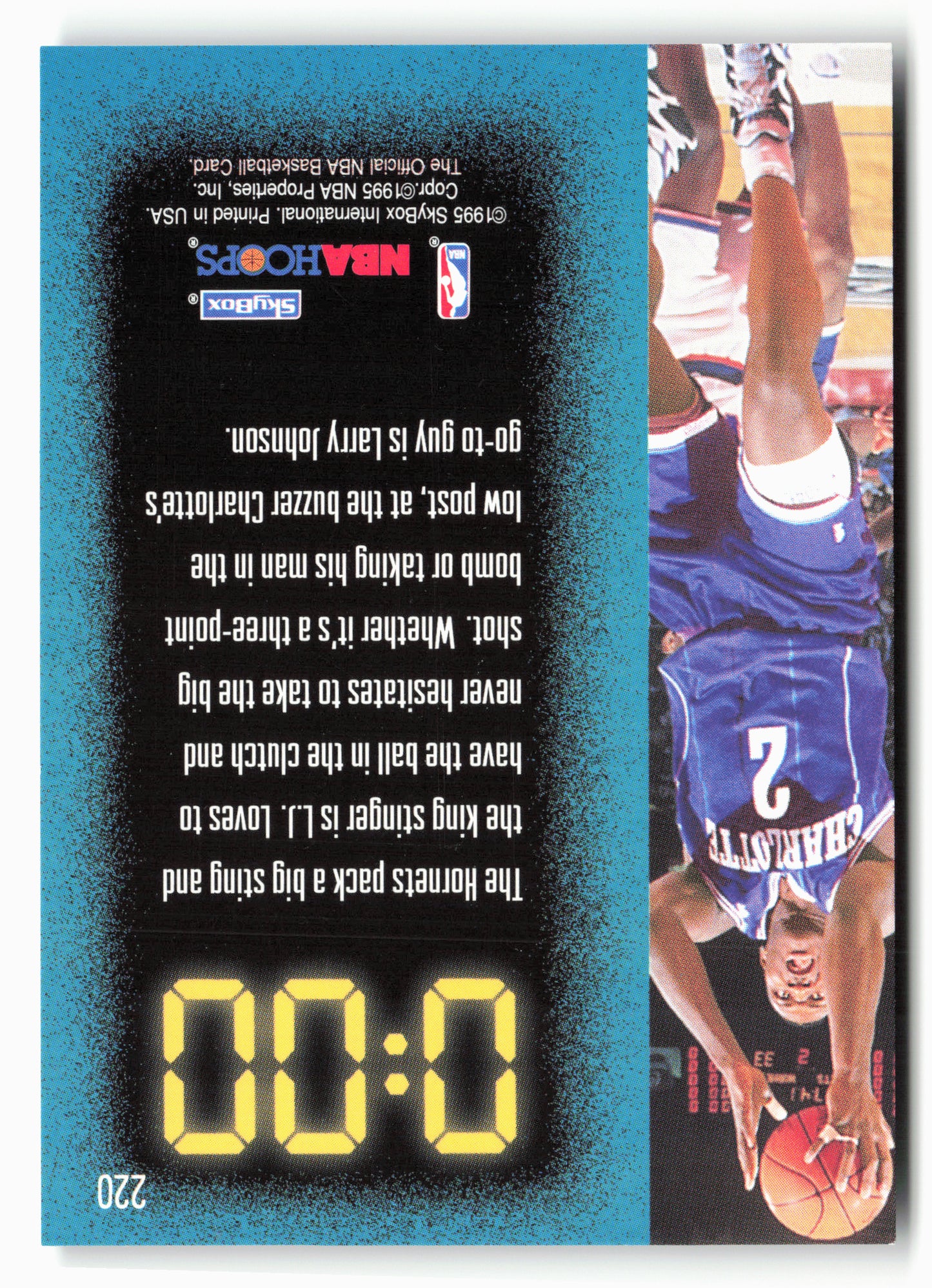 1995-96 Hoops #220 Larry Johnson