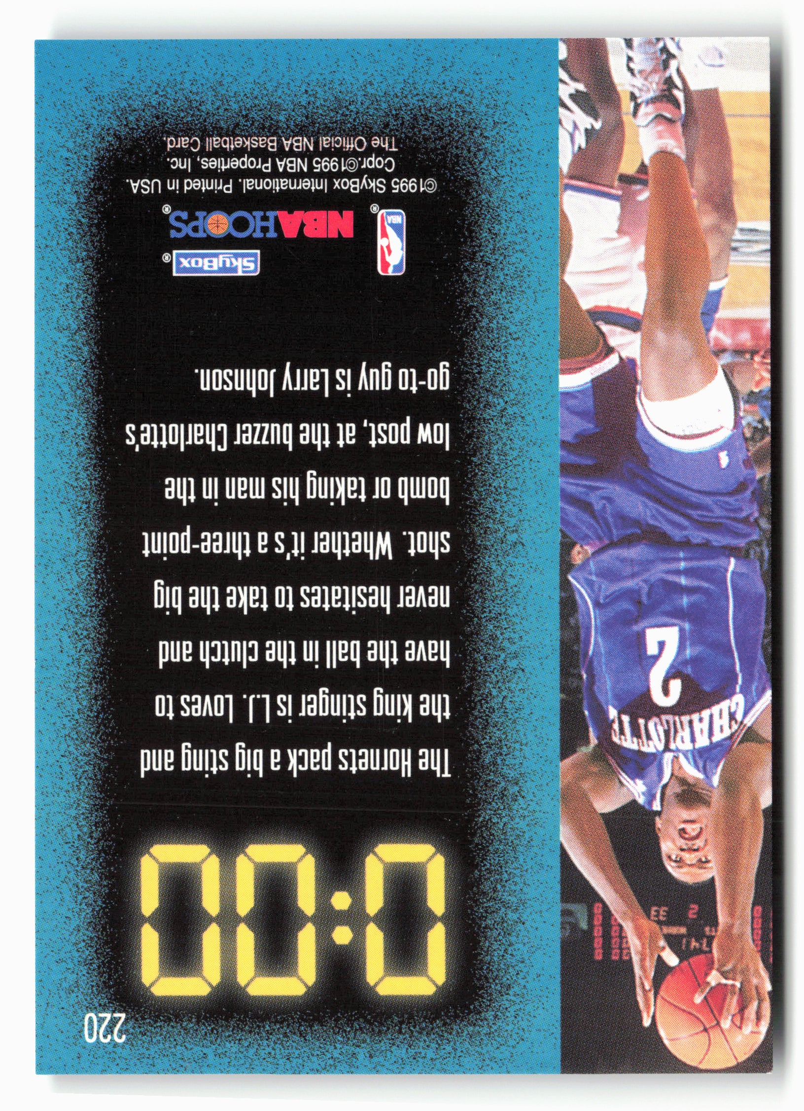 1995-96 Hoops #220 Larry Johnson