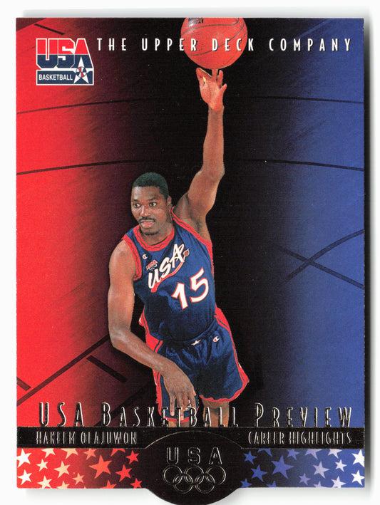 1996 Upper Deck USA #24 Hakeem Olajuwon