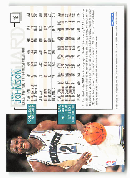 1995-96 Hoops #18 Larry Johnson