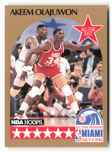 1990-91 Hoops #23 Akeem Olajuwon