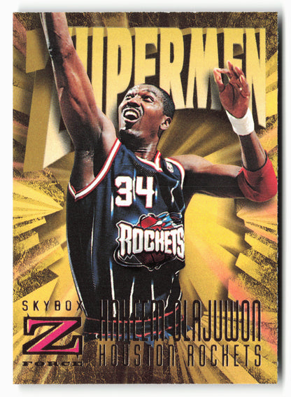 1996-97 SkyBox Z-Force #186 Hakeem Olajuwon