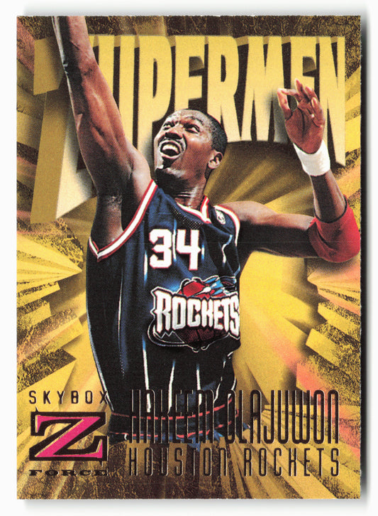 1996-97 SkyBox Z-Force #186 Hakeem Olajuwon