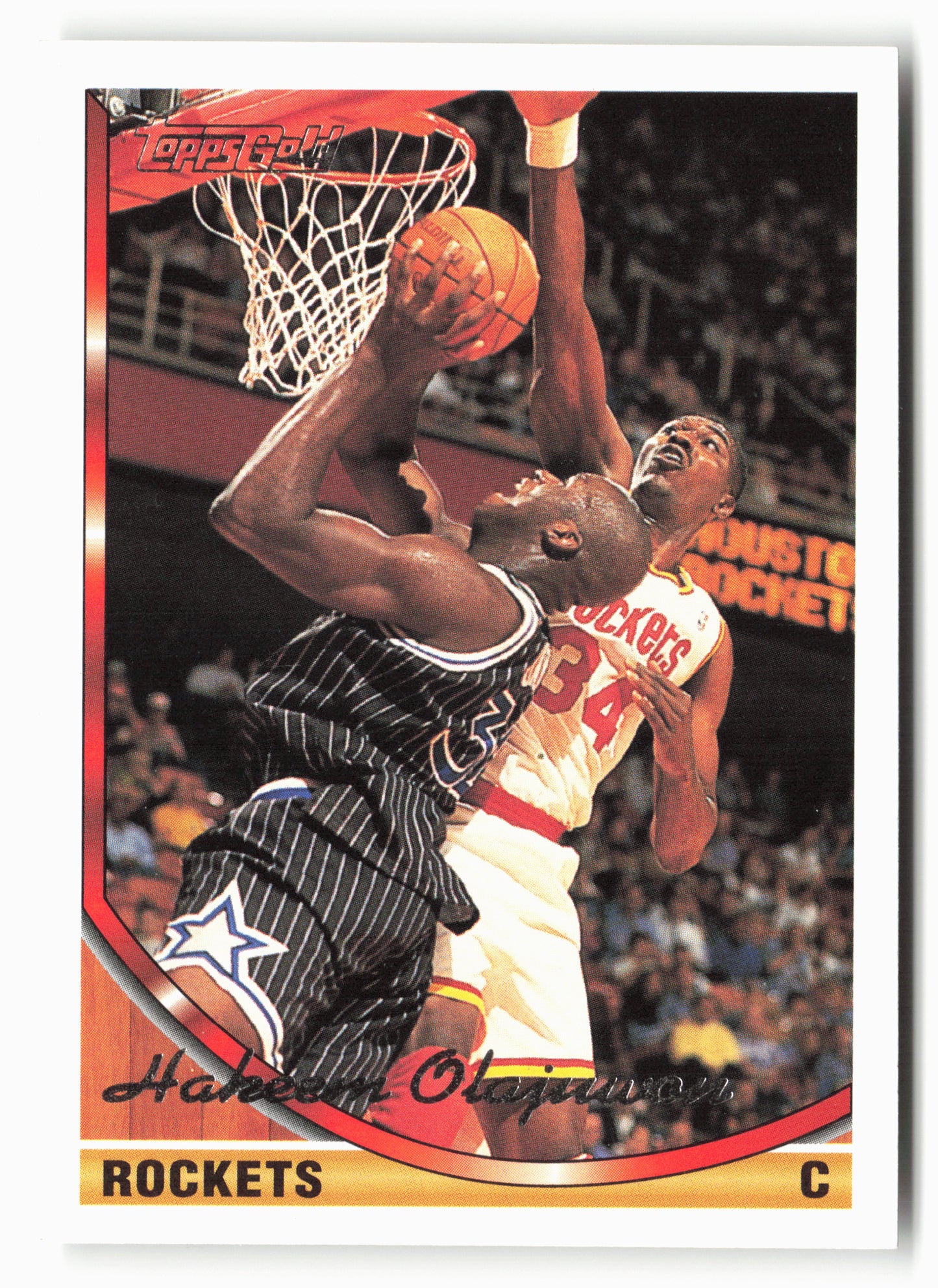 1993-94 Topps #266 Hakeem Olajuwon Gold