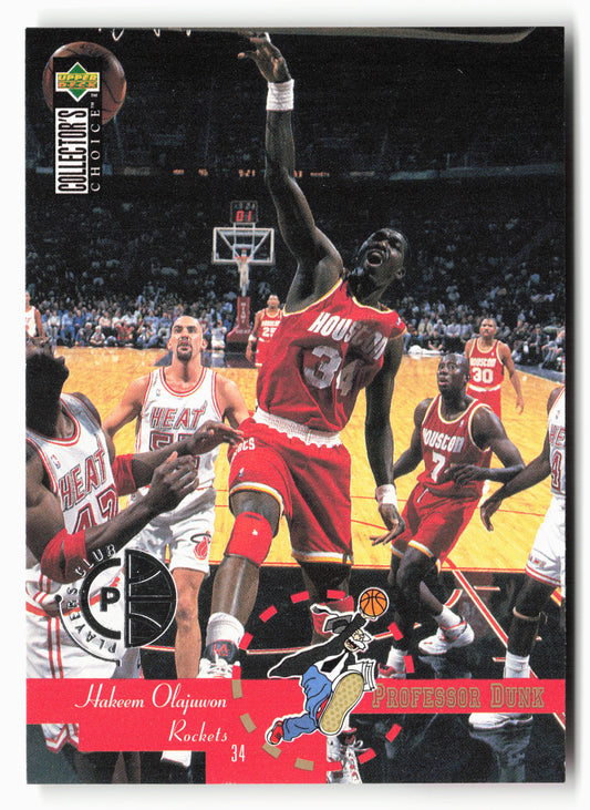 1995-96 Collector's Choice #196 Hakeem Olajuwon Player's Club