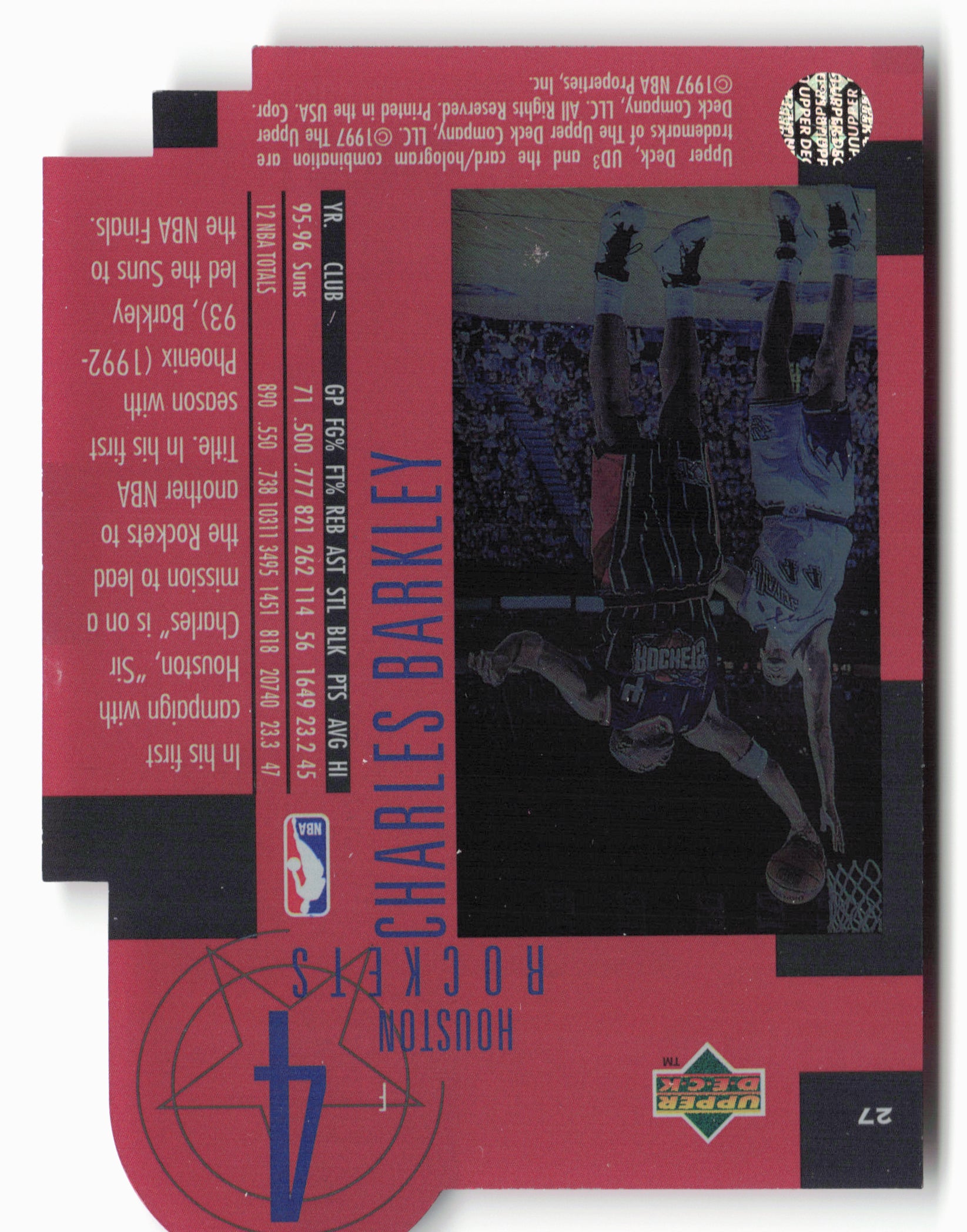 1996-97 Upper Deck UD3 #27 Charles Barkley