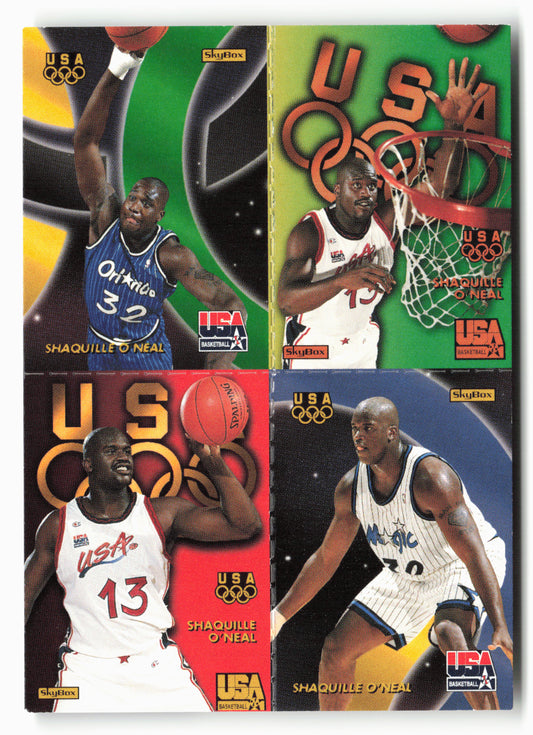 1996 SkyBox USA #Q7 Shaquille O'Neal Quads