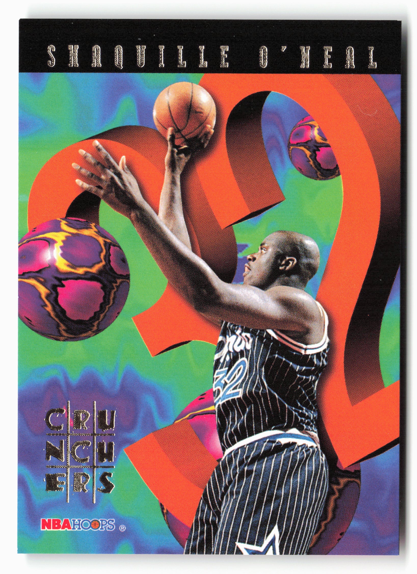 1995-96 Hoops #2 Shaquille O'Neal Number Crunchers