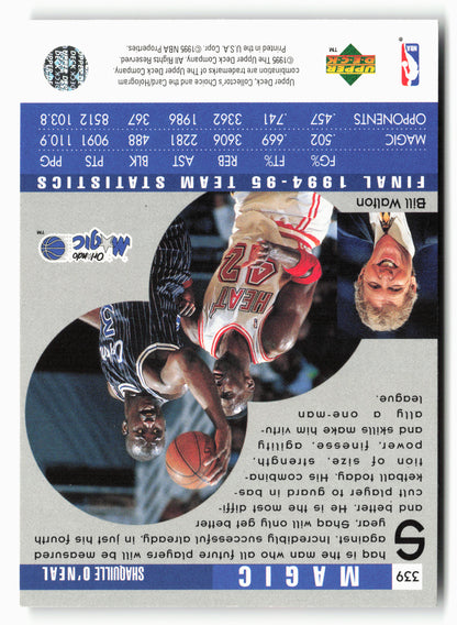 1995-96 Collector's Choice #339 Shaquille O'Neal