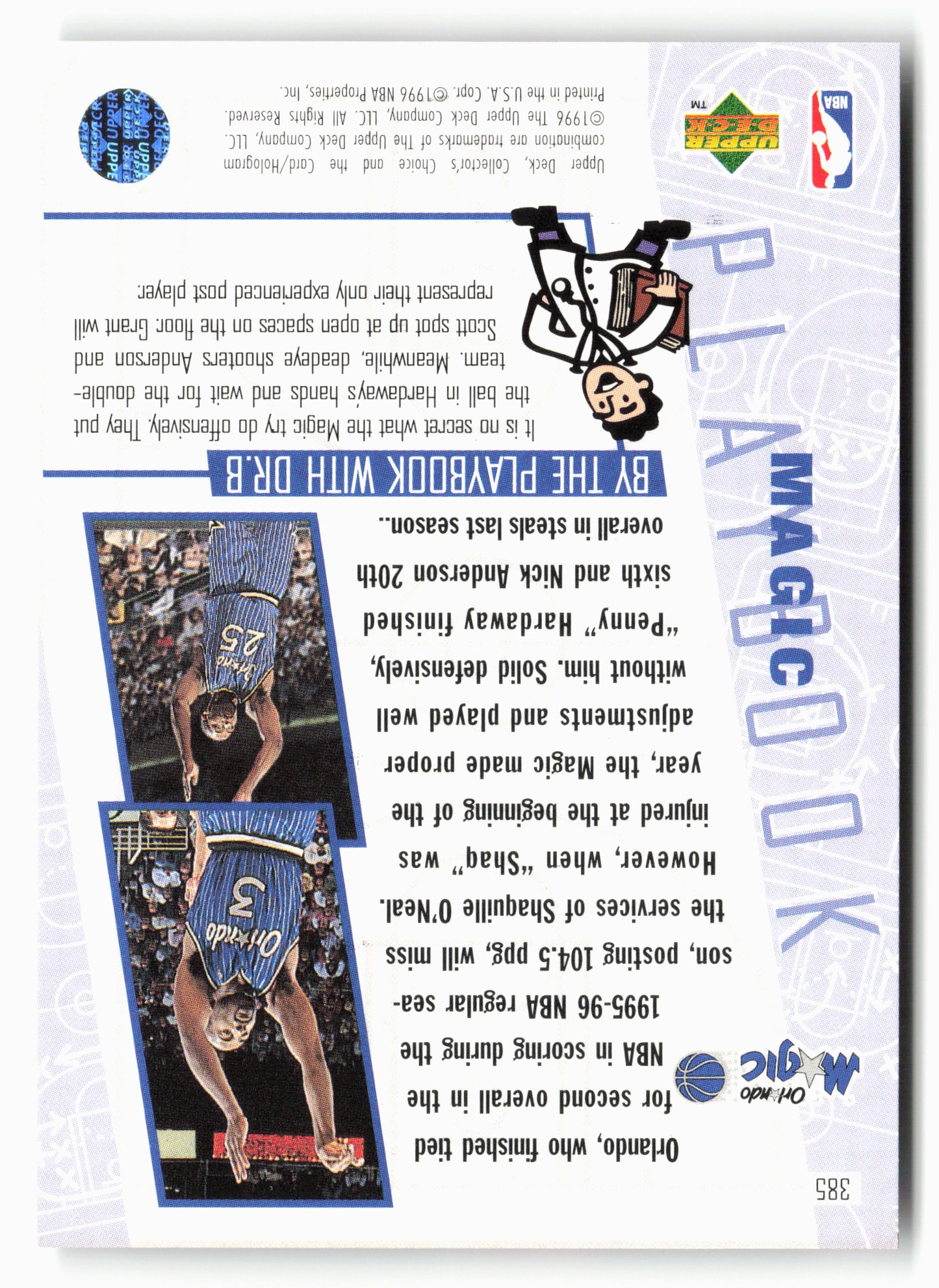 1996-97 Collector's Choice #385 Magic Playbook