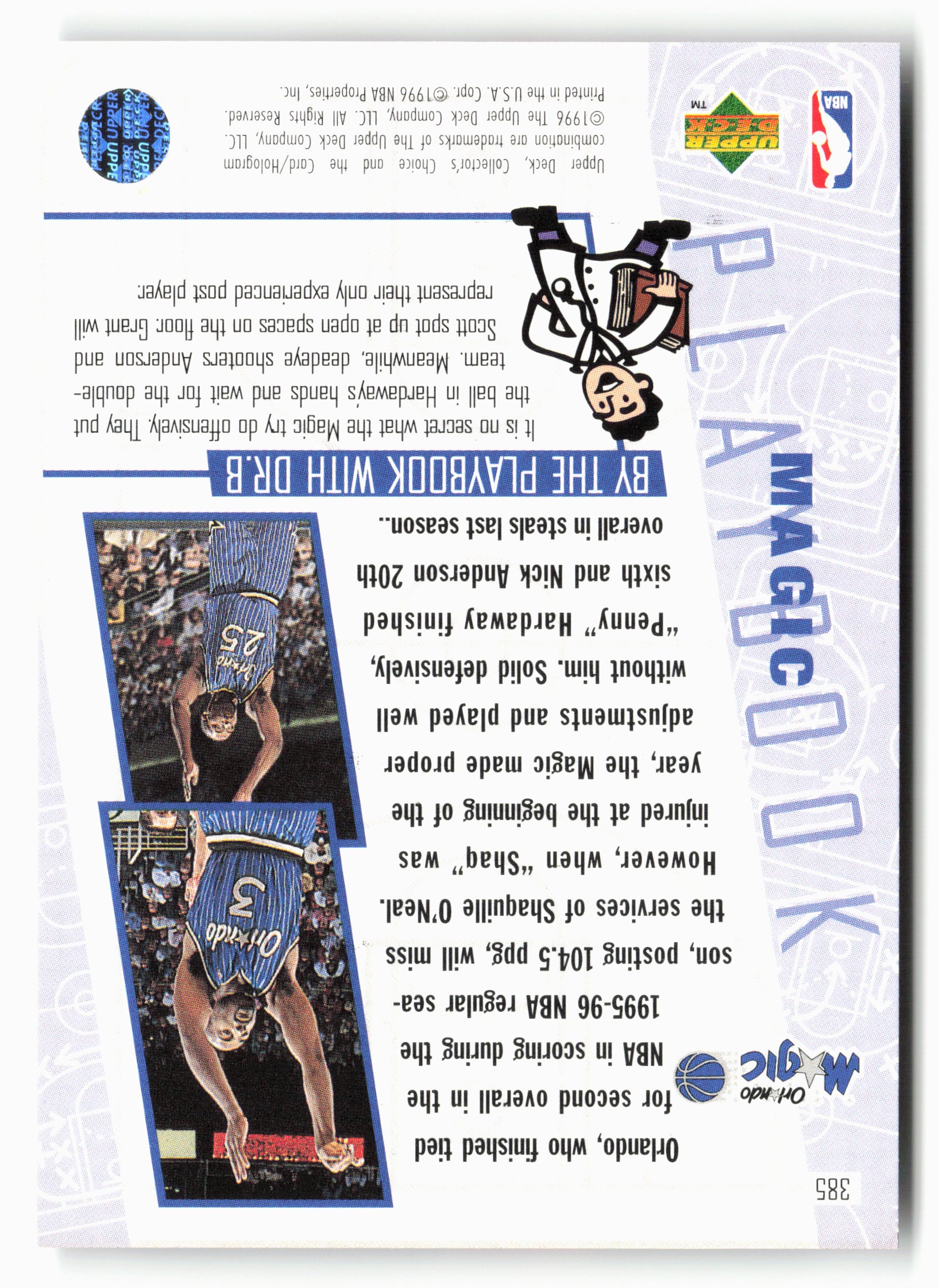 1996-97 Collector's Choice #385 Magic Playbook