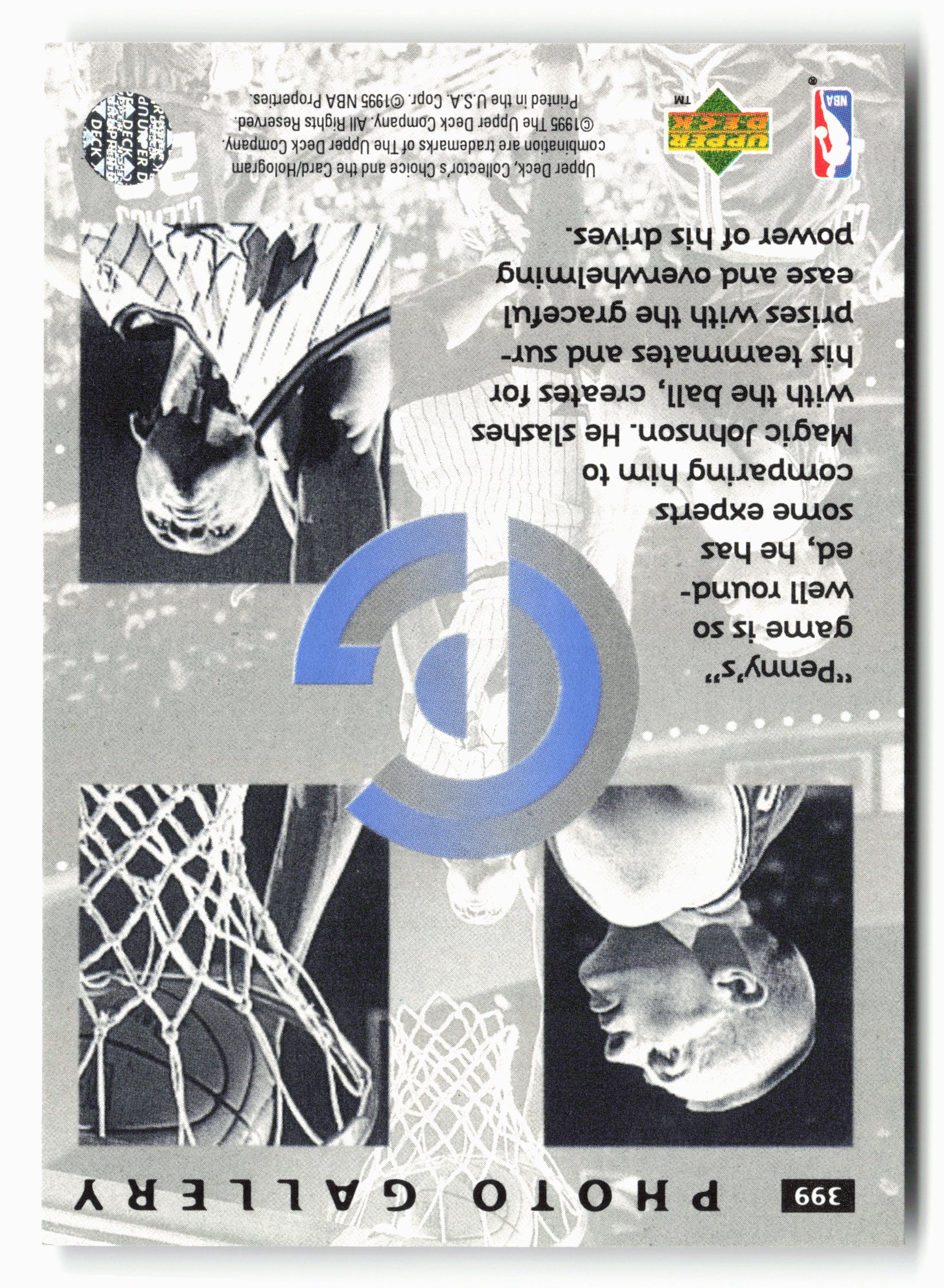 1995-96 Collector's Choice #399 Anfernee Hardaway