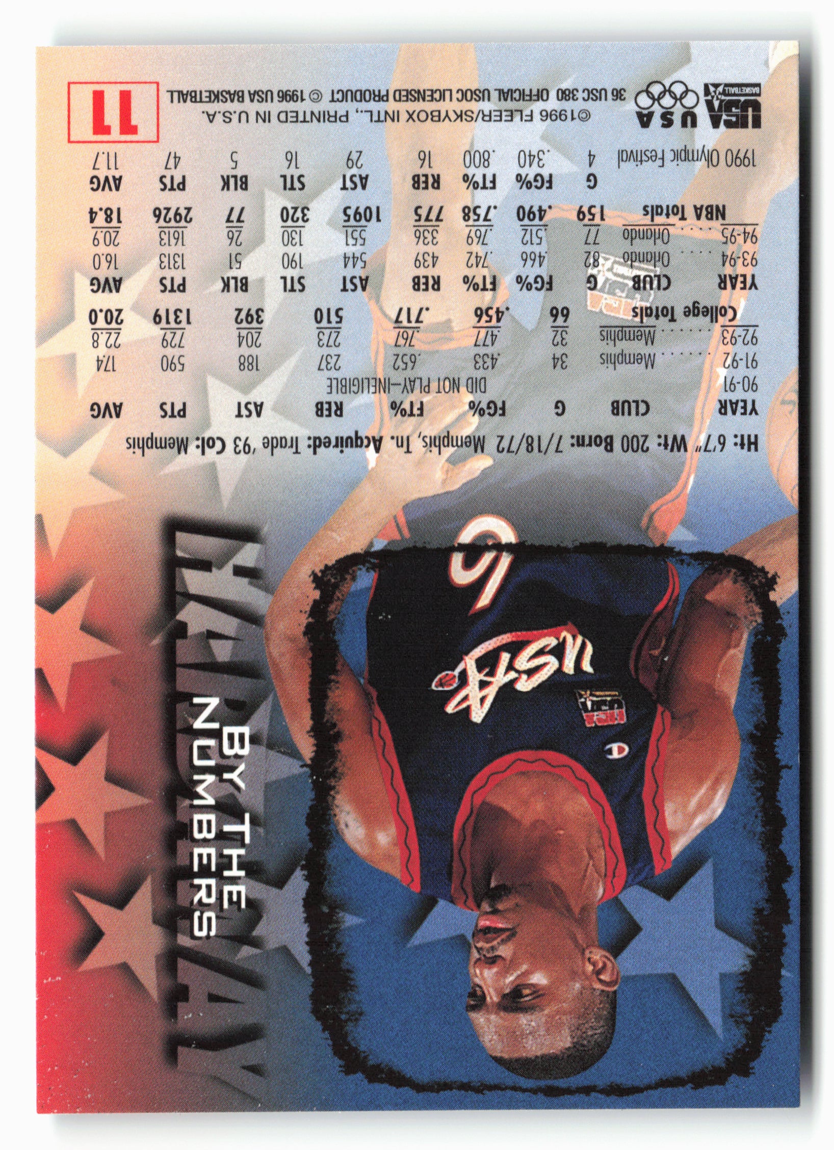 1996 Fleer USA #11 Anfernee Hardaway