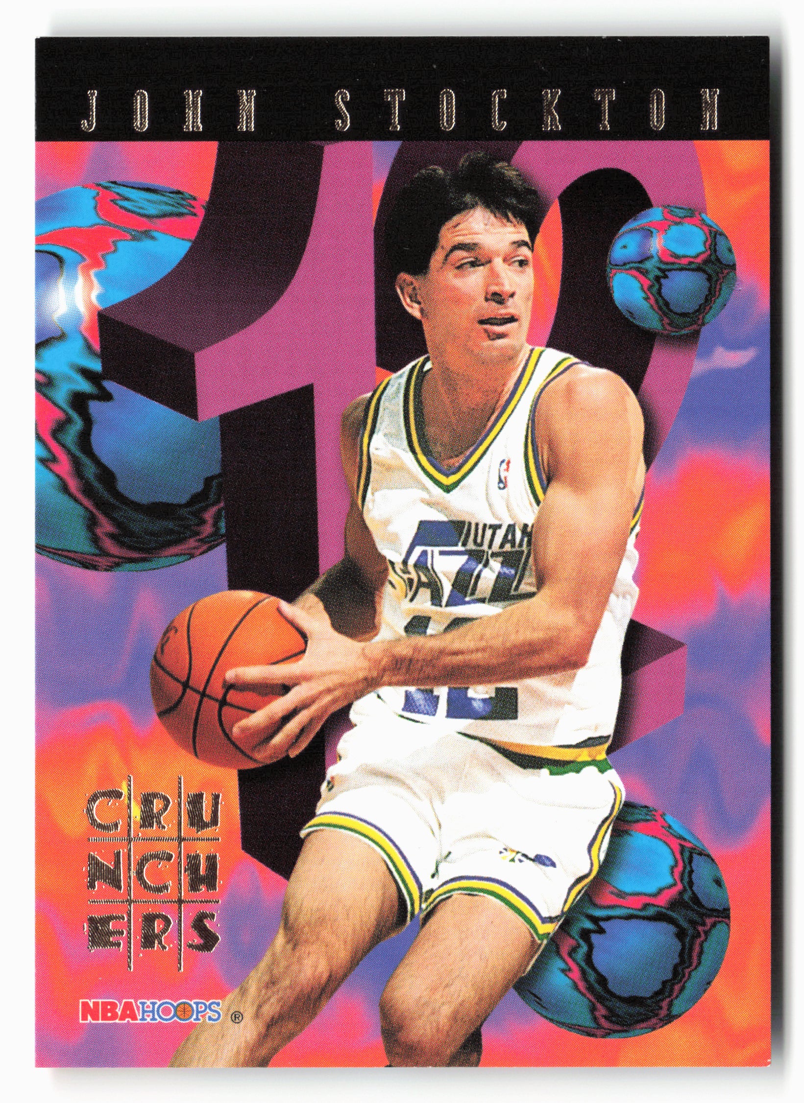 1995-96 Hoops #23 John Stockton Number Crunchers
