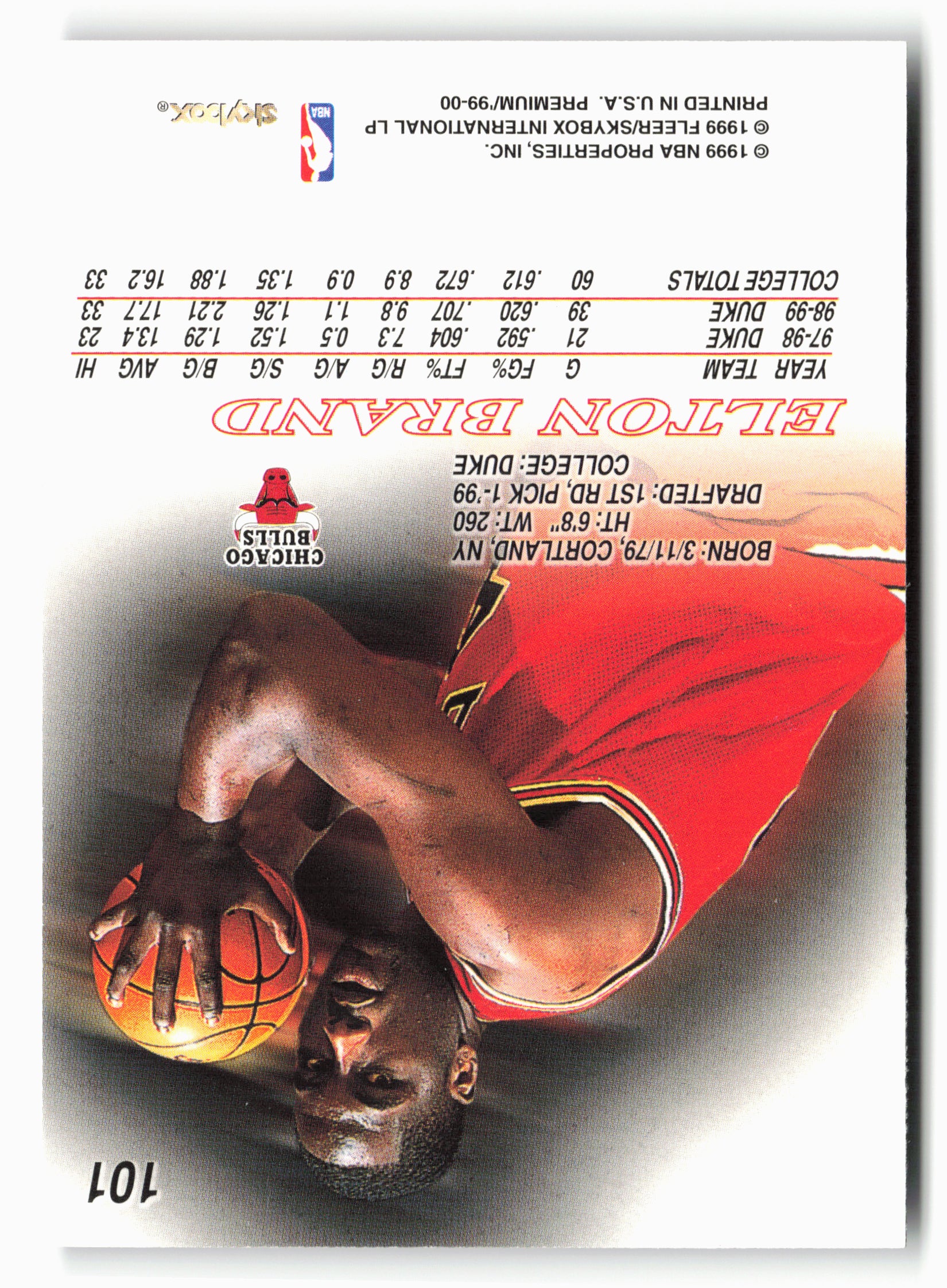 1999-00 SkyBox Premium #101 Elton Brand