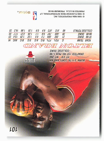 1999-00 SkyBox Premium #101 Elton Brand