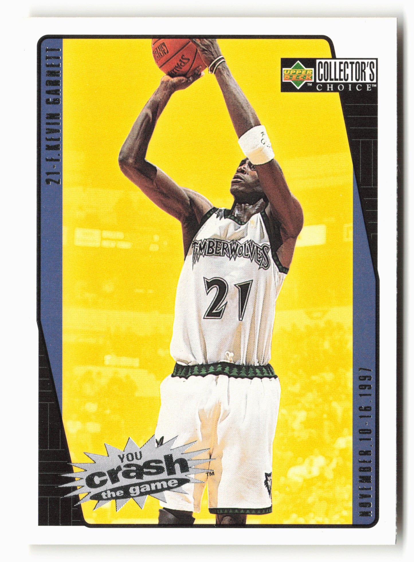 1997-98 Collector's Choice #C16a Kevin Garnett You Crash the Game Scoring