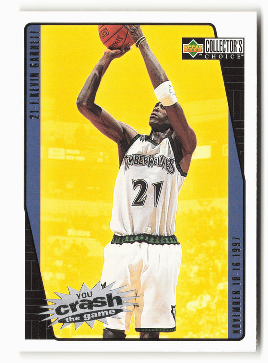 1997-98 Collector's Choice #C16a Kevin Garnett You Crash the Game Scoring
