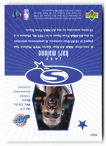 1998-99 UD Choice #SQ27 Karl Malone StarQuest Blue