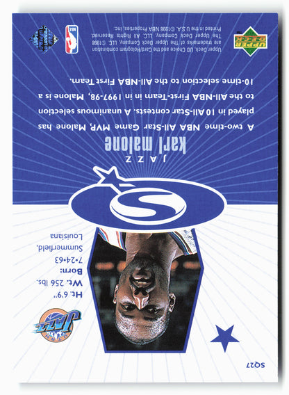 1998-99 UD Choice #SQ27 Karl Malone StarQuest Blue
