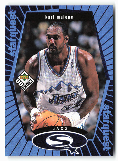 1998-99 UD Choice #SQ27 Karl Malone StarQuest Blue