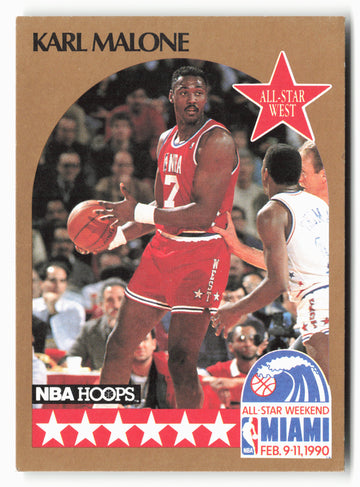 1990-91 Hoops #21 Karl Malone