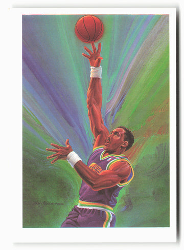 1990-91 Hoops #380 Karl Malone