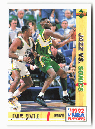 
1991-92 Upper Deck Spanish #169 Utah vs. Seattle