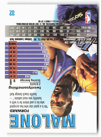 1997-98 SkyBox Z-Force #32 Karl Malone