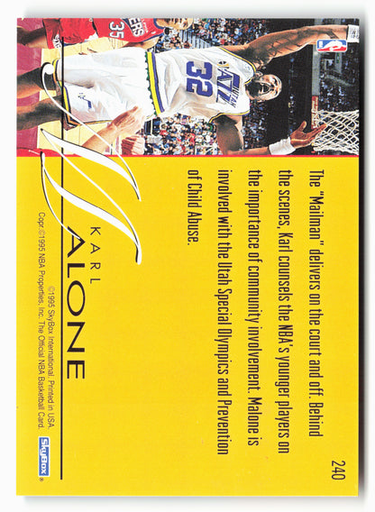 1995-96 Hoops #240 Karl Malone