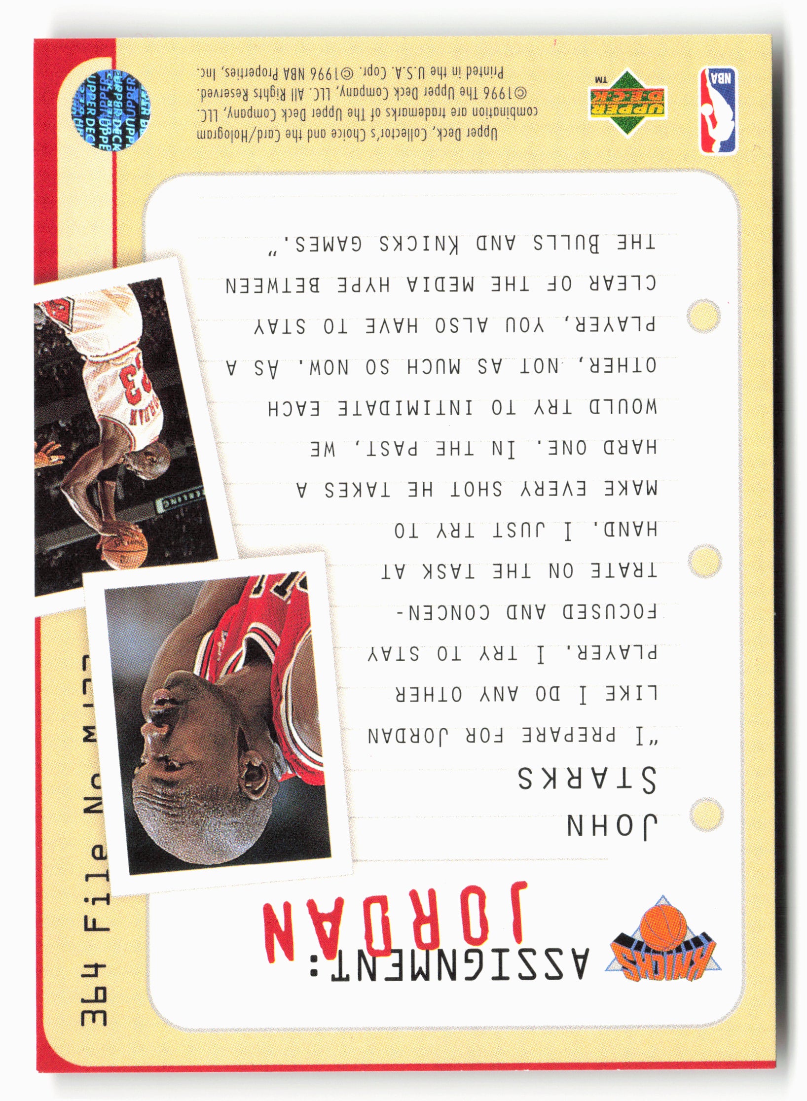 1996-97 Collector's Choice #364 John Starks NM 2