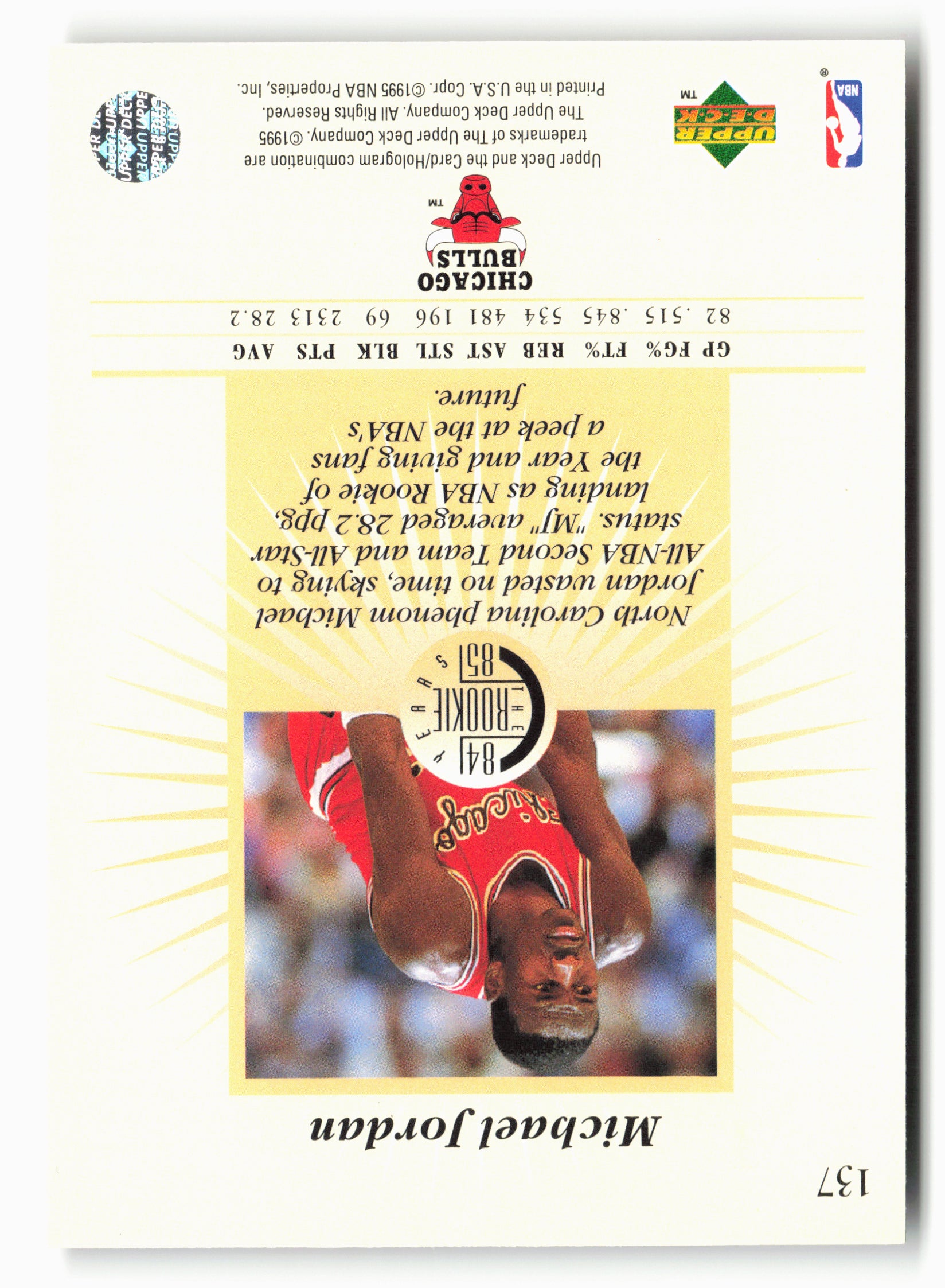 1995-96 Upper Deck #137 Michael Jordan