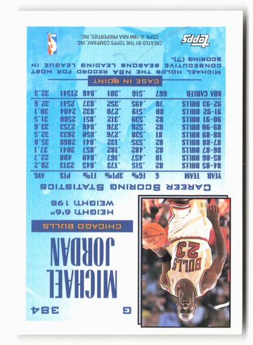 1993-94 Topps #384 Michael Jordan NM 5