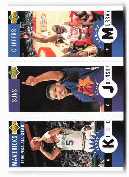 1996-97 Collector's Choice Jason Kidd / Kevin Johnson / Lamond Murray