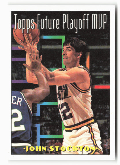 1993-94 Topps #201 John Stockton NM 1