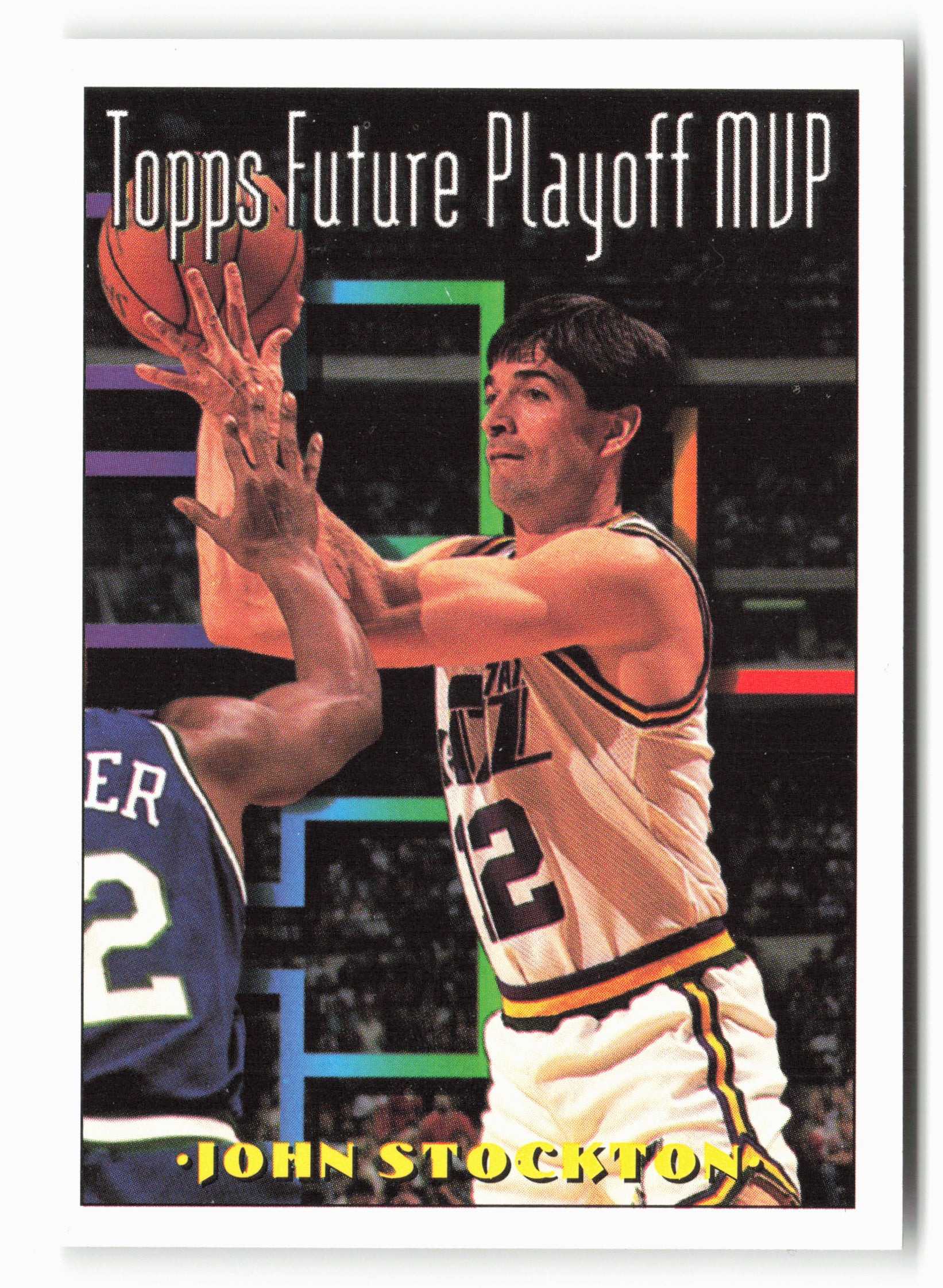 1993-94 Topps #201 John Stockton NM 3