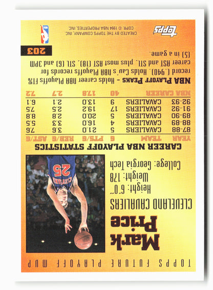1993-94 Topps #203 Mark Price Gold NM