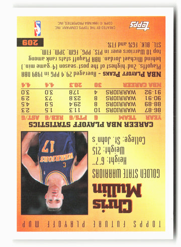 1993-94 Topps #209 Chris Mullin