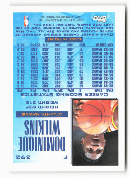 1993-94 Topps #392 Dominique Wilkins NM 4